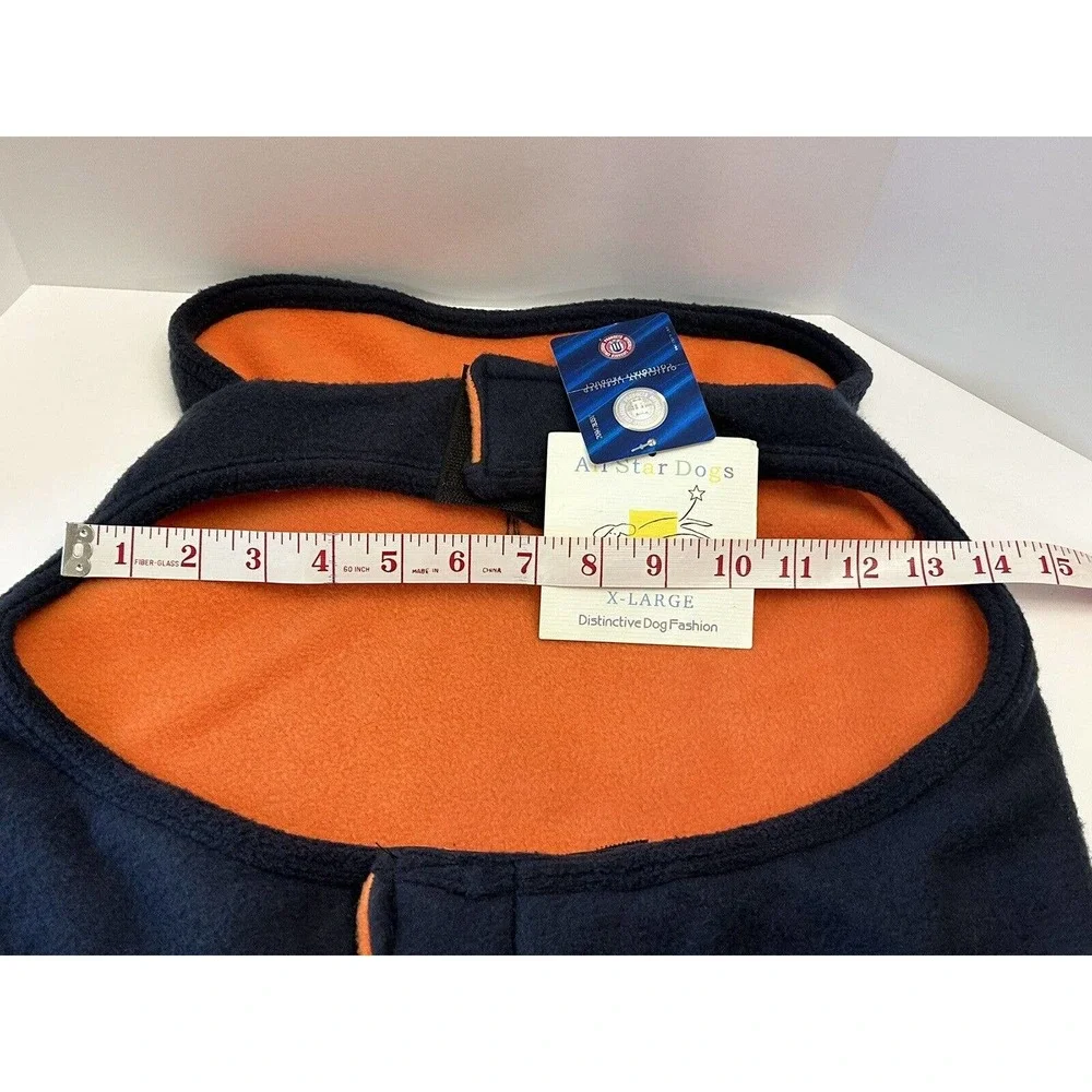 NWT All Star Dogs Auburn University Embroidered‎ Sleeveless Dog Fleece X-Large